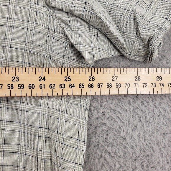 Izod Shirt Mens XXL Green Plaid Button Up Short Sleeve Golf Classic Collared - Picture 11 of 11